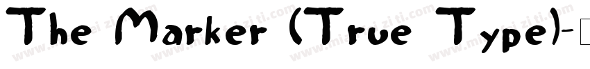The Marker (True Type)字体转换